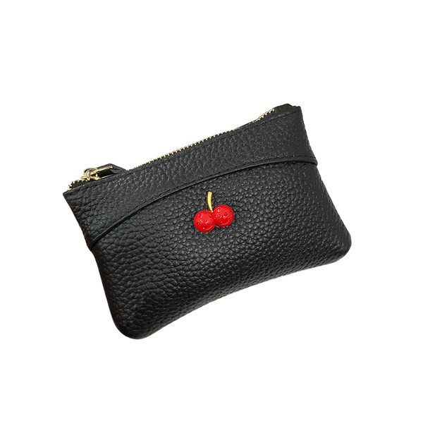 Sieviešu ādas maks ar 3D elementu un monētu kabatu