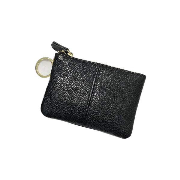 Portofel de dama din piele cu doua compartimente si fermoar