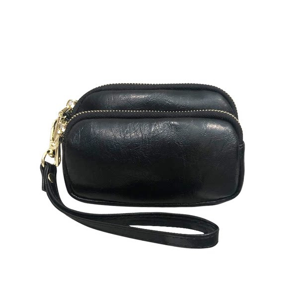 Sieviešu maks ar rāvējslēdzēju un rokturi