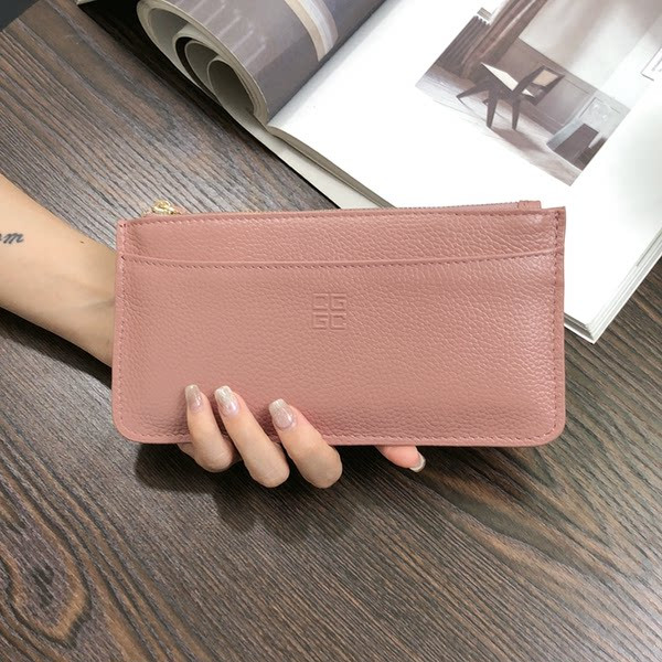 Sieviešu moderns ādas maks ar rokturi un rāvējslēdzēju