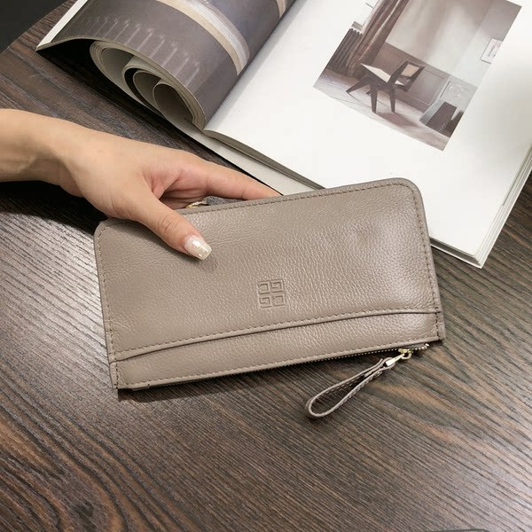 Sieviešu moderns ādas maks ar rokturi un rāvējslēdzēju