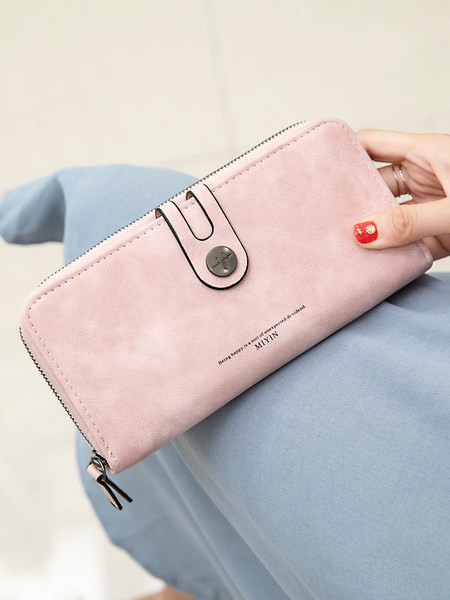 Sieviešu maks ar metāla aizdari un monētu kabatu - vairākās krāsās