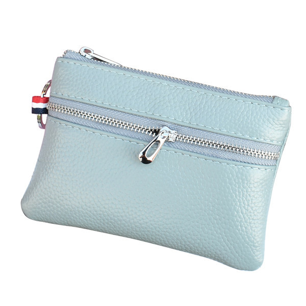 Sieviešu ādas maks ar rāvējslēdzēju