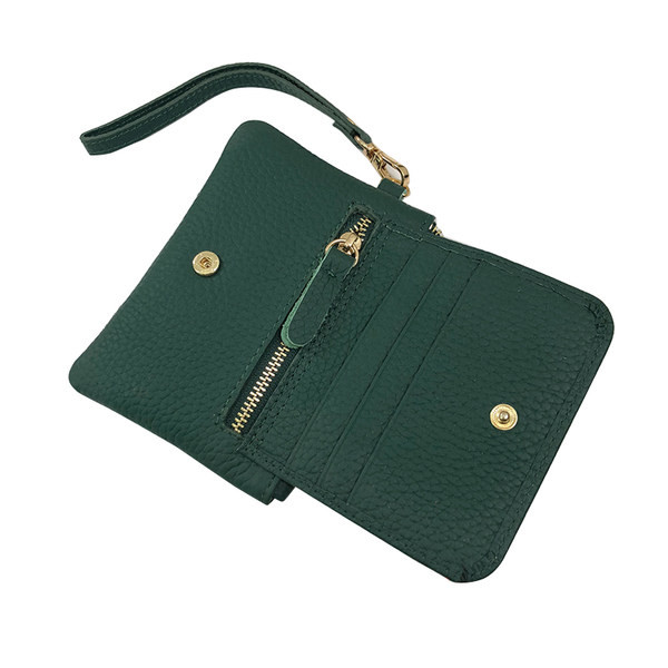 Γυναικείο πορτοφόλι από έκο δέρμα με φερμουάρ και λαβή