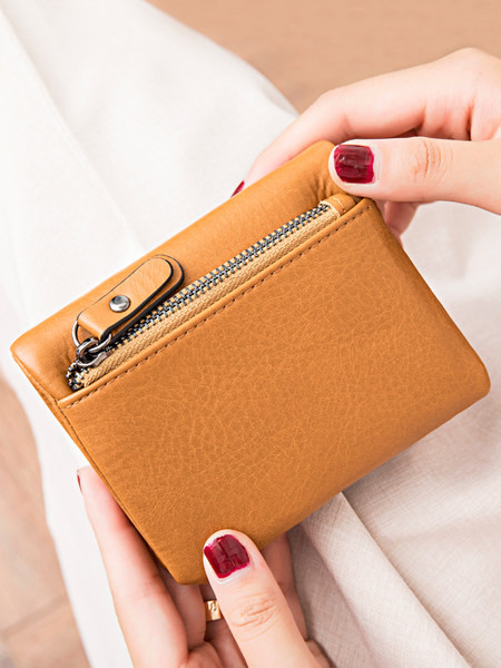 Daudzfunkcionāls mazs sieviešu maks ar metāla aizdari