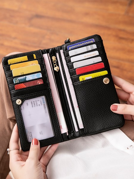 Jauna modeļa sieviešu maks no eko ādas ar nodalījumiem dokumentiem