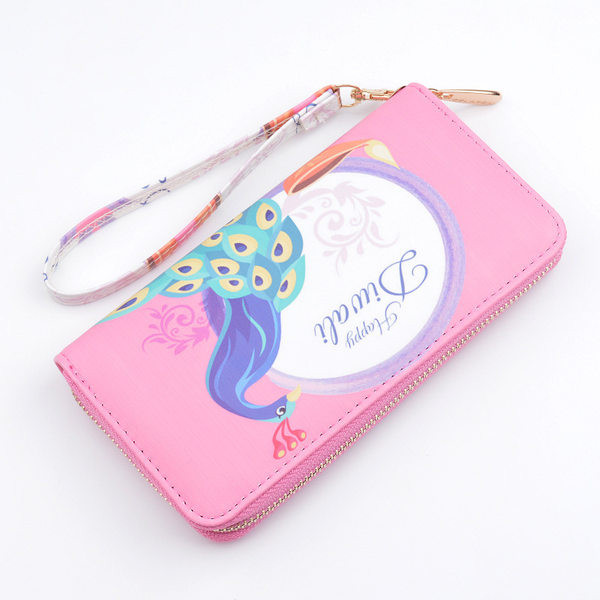 Moderan ženski novčanik s aplikacijom u obliku pauna