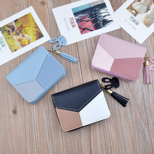 Mini portofel de dama cu forme geometrice