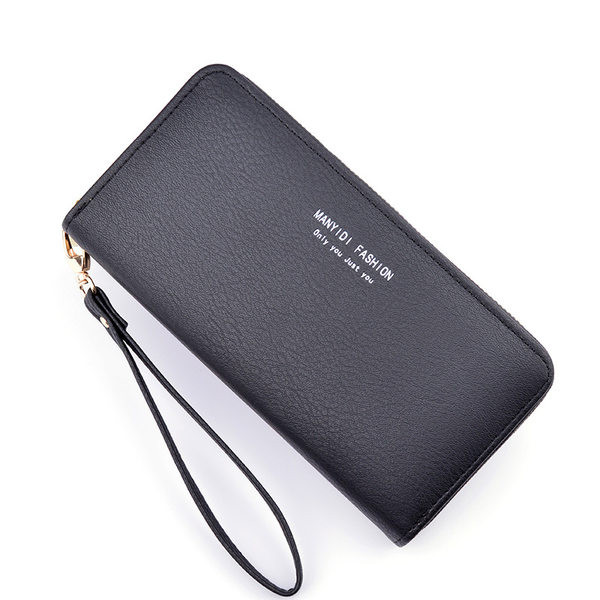 Sieviešu maks ar rāvējslēdzēju un uzrakstu - vairākās krāsās