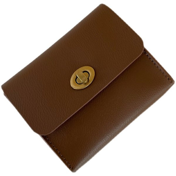 Portofel de dama din piele ecologica cu inchizatoare metalica model uni