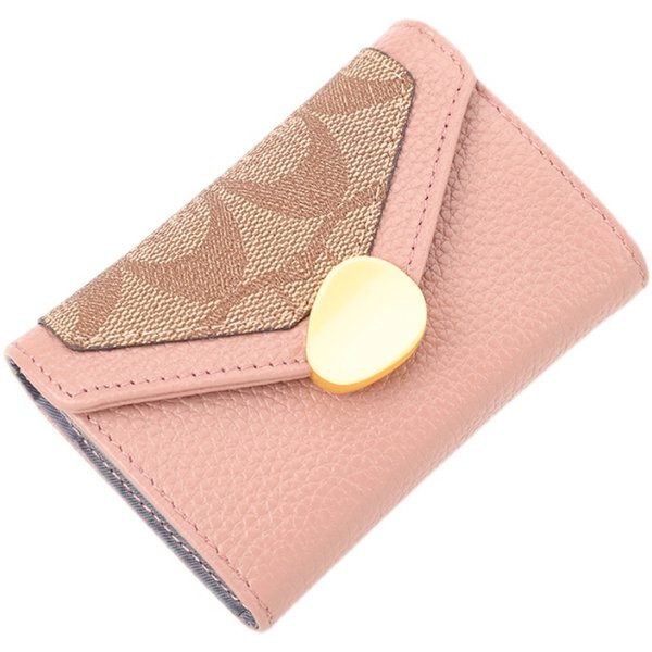 Sieviešu ādas maks ar metāla aizdari