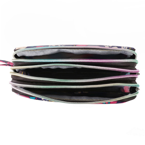 Sieviešu krāsu maciņš ar rāvējslēdzēju un rokturi vairākās krāsās