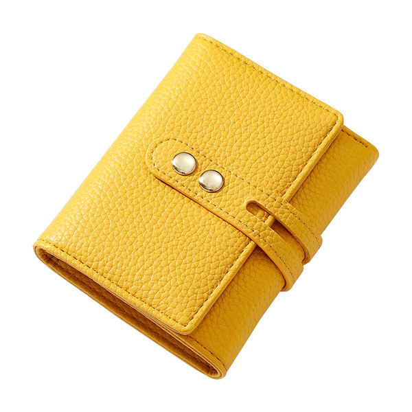 Sieviešu ādas maks ar metāla apdari dažādās krāsās