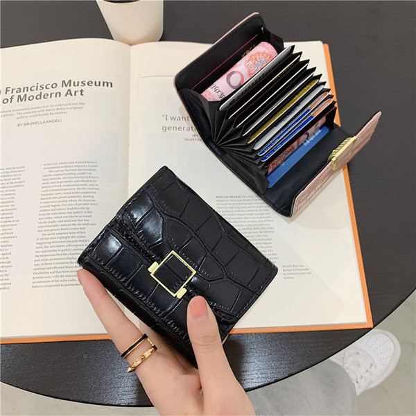 Portofel mic de dama din piele ecologica cu inchidere metalica