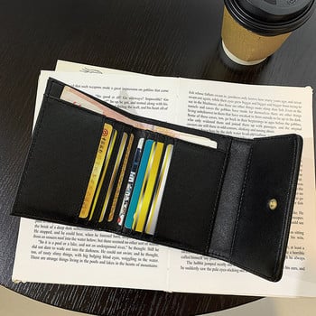 Дамски кожен портфейл с метално закопчаване няколко цвята