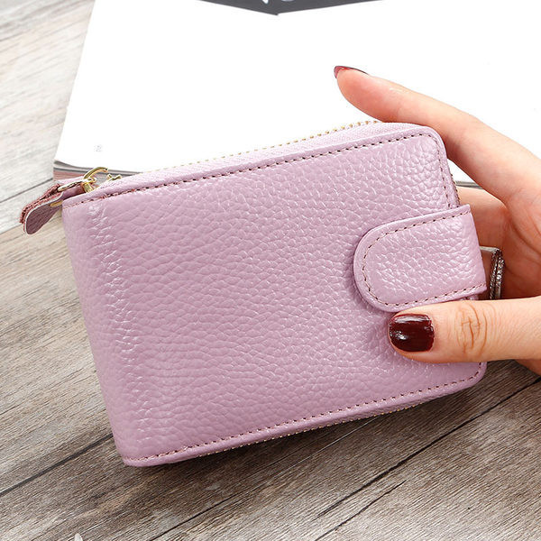 Sieviešu mini maks ar diviem nodalījumiem ar rāvējslēdzēju un metāla aizdari