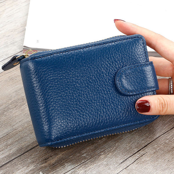 Sieviešu mini maks ar diviem nodalījumiem ar rāvējslēdzēju un metāla aizdari