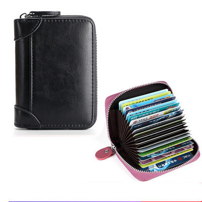 Sieviešu maks kredītkartēm un eko-ādas dokumentiem