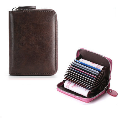 Sieviešu maks kredītkartēm un eko-ādas dokumentiem