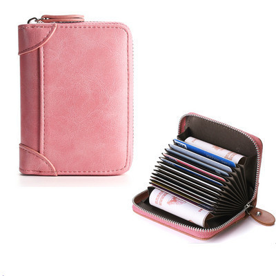 Sieviešu maks kredītkartēm un eko-ādas dokumentiem