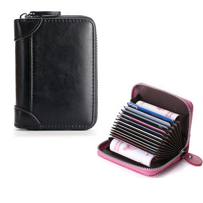 Sieviešu maks kredītkartēm un eko-ādas dokumentiem