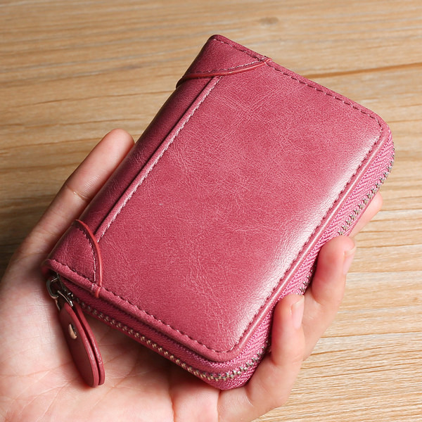 Sieviešu maks kredītkartēm un eko-ādas dokumentiem