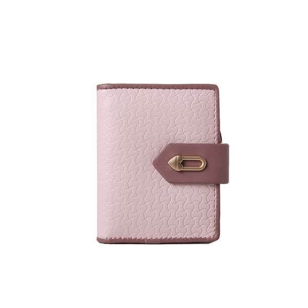 Portofel de dama din piele cu fermoar si inchizator metalic in trei culori