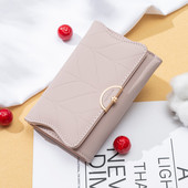 Stilīgs sieviešu maks ar metāla apdari vairākās krāsās