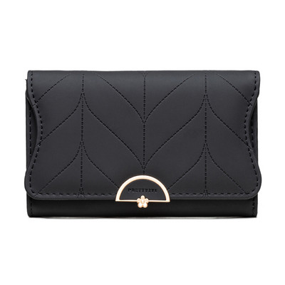 Stilīgs sieviešu maks ar metāla apdari vairākās krāsās