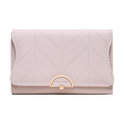 Stilīgs sieviešu maks ar metāla apdari vairākās krāsās