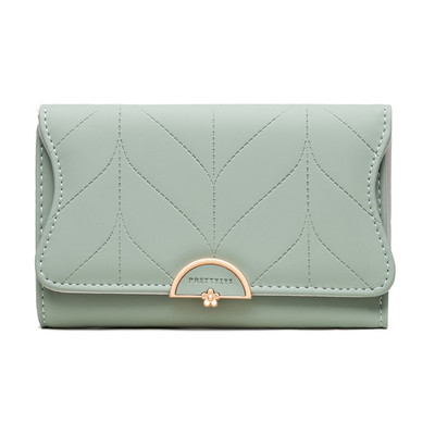 Stilīgs sieviešu maks ar metāla apdari vairākās krāsās