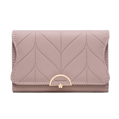 Stilīgs sieviešu maks ar metāla apdari vairākās krāsās