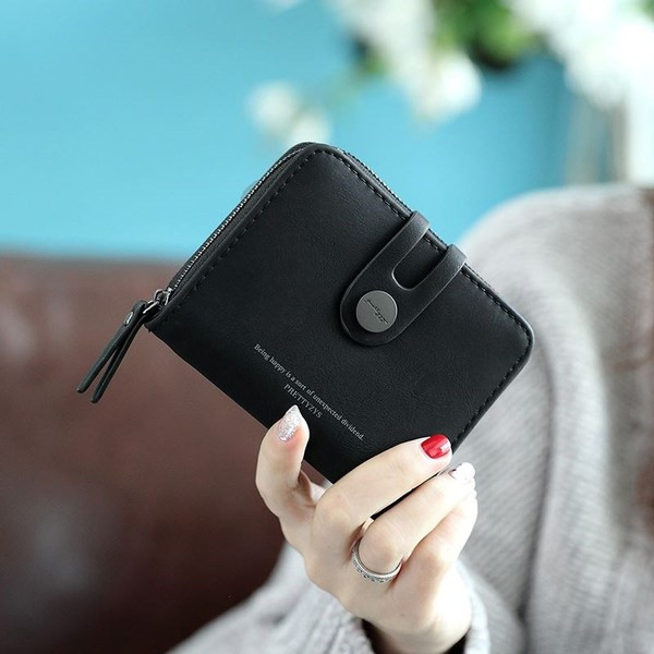 Neliels sieviešu maks ar kabatiņu eko ādas monētām