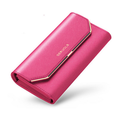 Moteriška odinė piniginė su užrašu