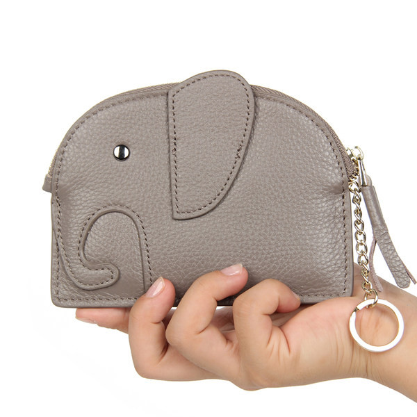 Дамски кожен портфейл от еко кожа във формата на слон