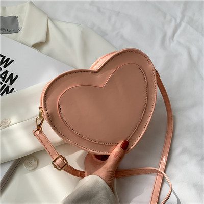 Moderna maza sirds formas eko-ādas soma