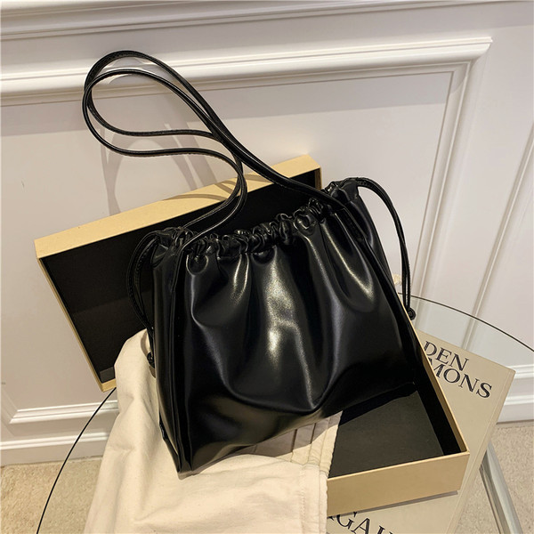 Jauna modeļa sieviešu ādas soma ar mežģīnēm