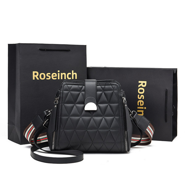 Sieviešu ādas soma ar garu rokturi un rāvējslēdzējiem