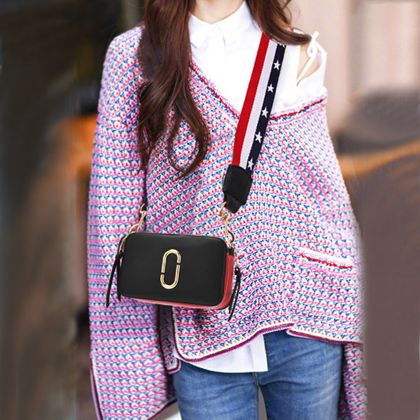 Γυναικεία έκο δερμάτινη τσάντα καθημερινή με υφασμάτινη λαβή