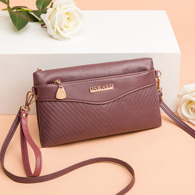 Geanta de dama cu doua compartimente cu fermoar si maner lung