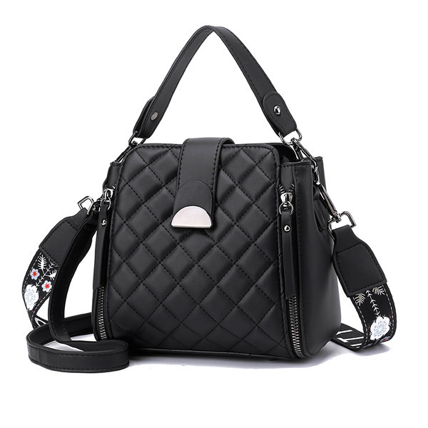 Jauna modeļa sieviešu soma ar uzrakstiem un rāvējslēdzējiem