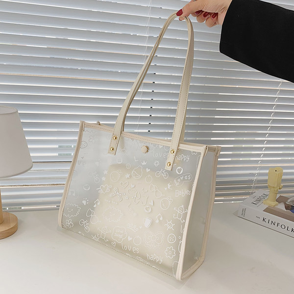 Casual ökonahast kott läbipaistva mustriga osaga