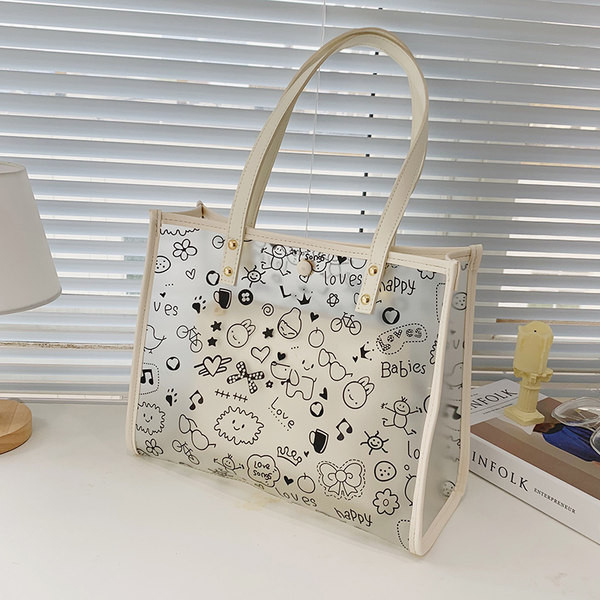 Casual ökonahast kott läbipaistva mustriga osaga