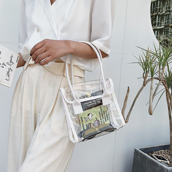 Jauna modeļa silikona rokassomiņa ar rokturiem divās krāsās