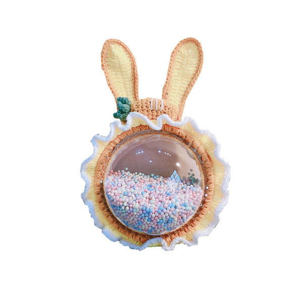 Geanta de dama transparenta cu elemente 3D