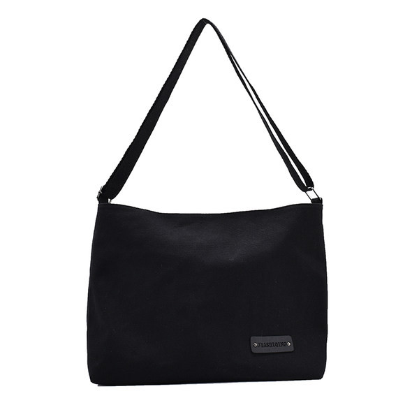 Geanta de dama textila cu maner lung in doua culori