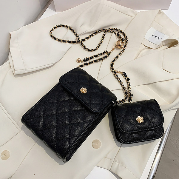 Sieviešu ikdienas soma un maza somiņa ar metāla rokturi