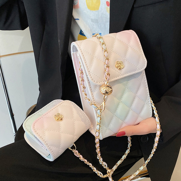 Sieviešu ikdienas soma un maza somiņa ar metāla rokturi