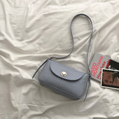 Jauna modeļa ādas sieviešu plecu soma ar metāla aizdari