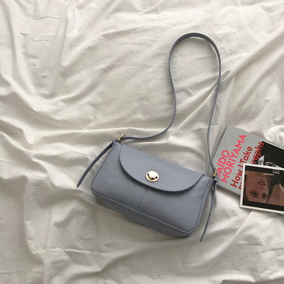 Jauna modeļa ādas sieviešu plecu soma ar metāla aizdari